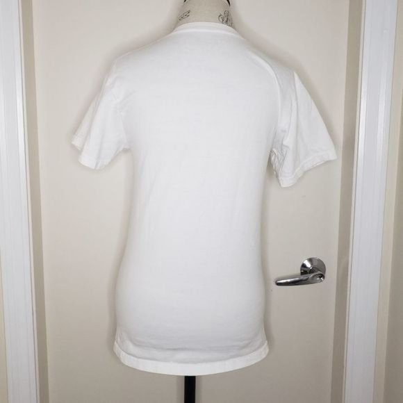 white cotton graphic tee killer whale - Picture 4 of 6